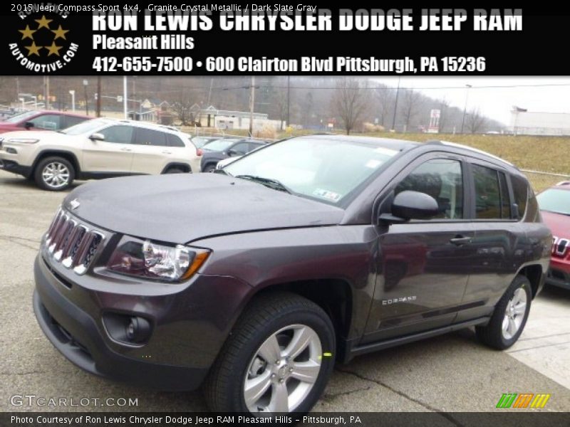 Granite Crystal Metallic / Dark Slate Gray 2015 Jeep Compass Sport 4x4