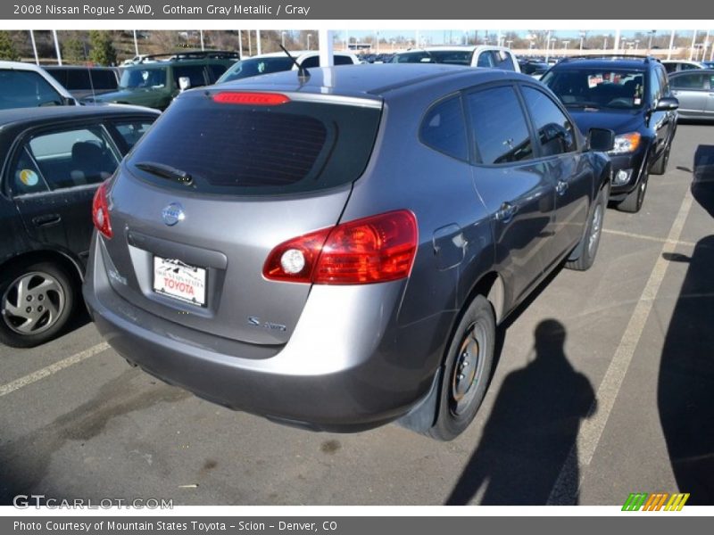 Gotham Gray Metallic / Gray 2008 Nissan Rogue S AWD