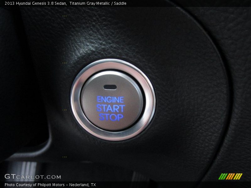 Titanium Gray Metallic / Saddle 2013 Hyundai Genesis 3.8 Sedan