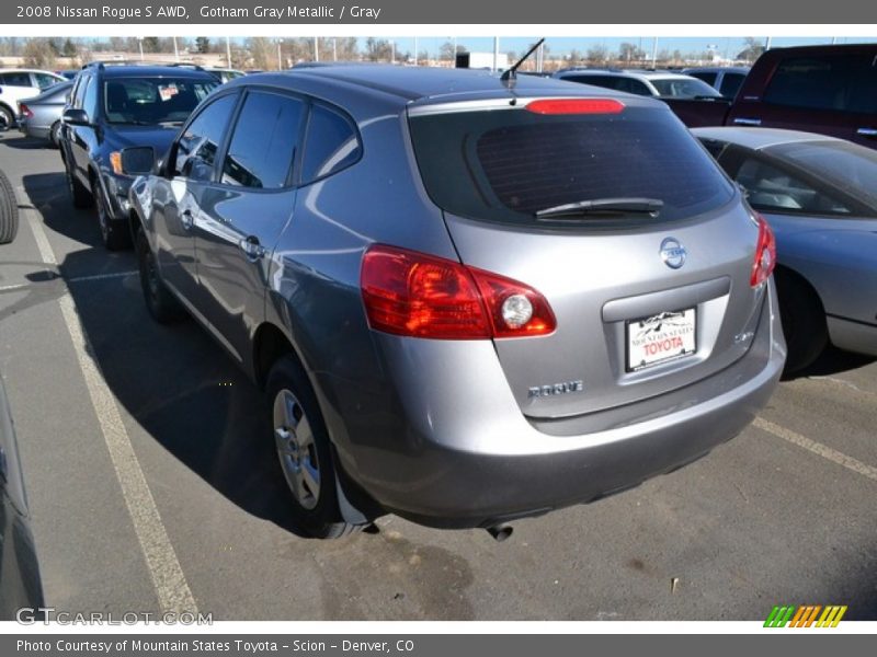 Gotham Gray Metallic / Gray 2008 Nissan Rogue S AWD