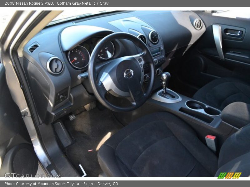 Gotham Gray Metallic / Gray 2008 Nissan Rogue S AWD