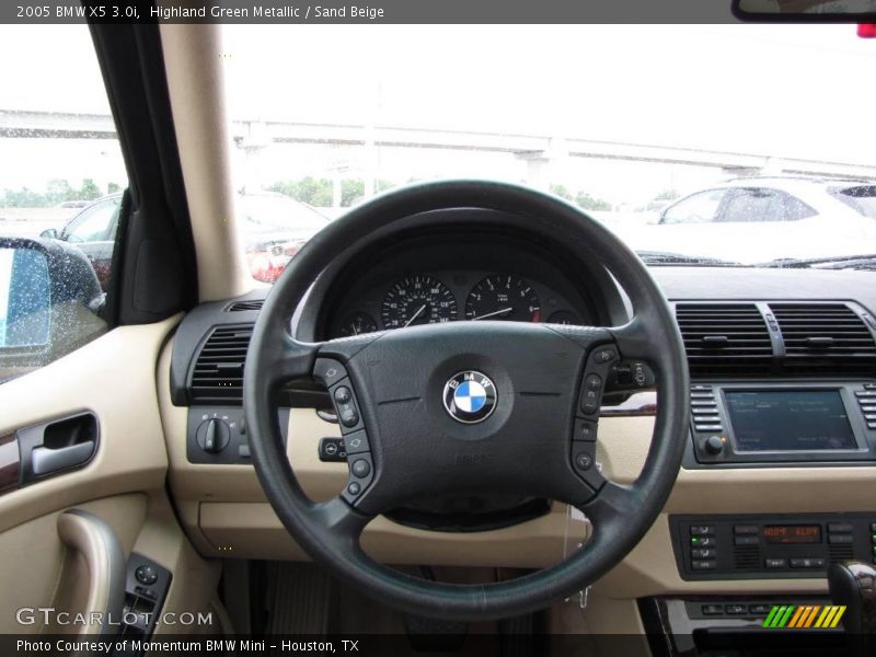 Highland Green Metallic / Sand Beige 2005 BMW X5 3.0i