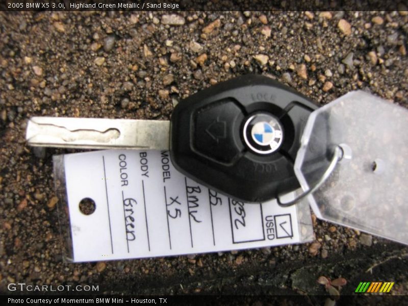 Highland Green Metallic / Sand Beige 2005 BMW X5 3.0i