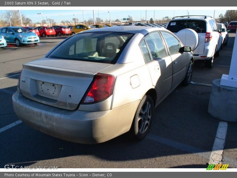 Gold / Tan 2003 Saturn ION 3 Sedan