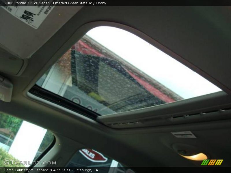 Emerald Green Metallic / Ebony 2006 Pontiac G6 V6 Sedan