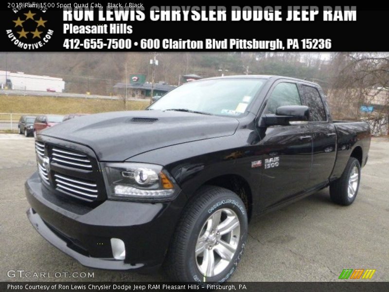 Black / Black 2015 Ram 1500 Sport Quad Cab