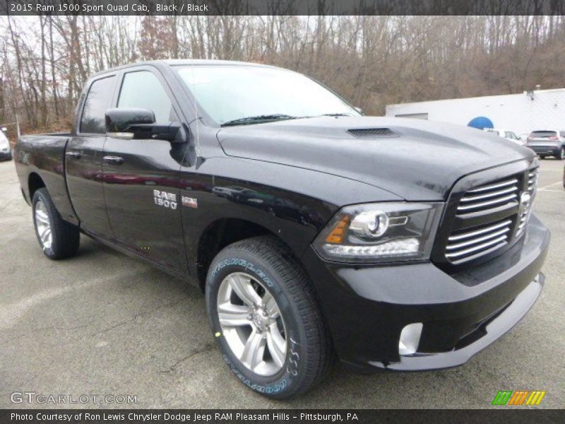 Black / Black 2015 Ram 1500 Sport Quad Cab