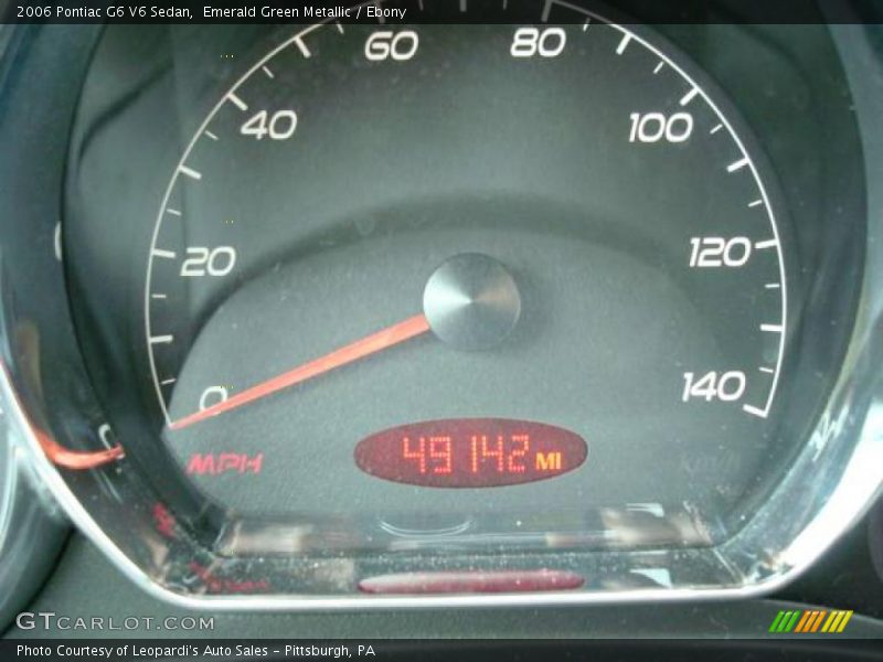 Emerald Green Metallic / Ebony 2006 Pontiac G6 V6 Sedan