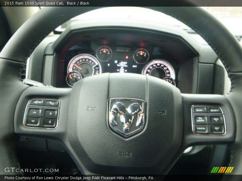Black / Black 2015 Ram 1500 Sport Quad Cab