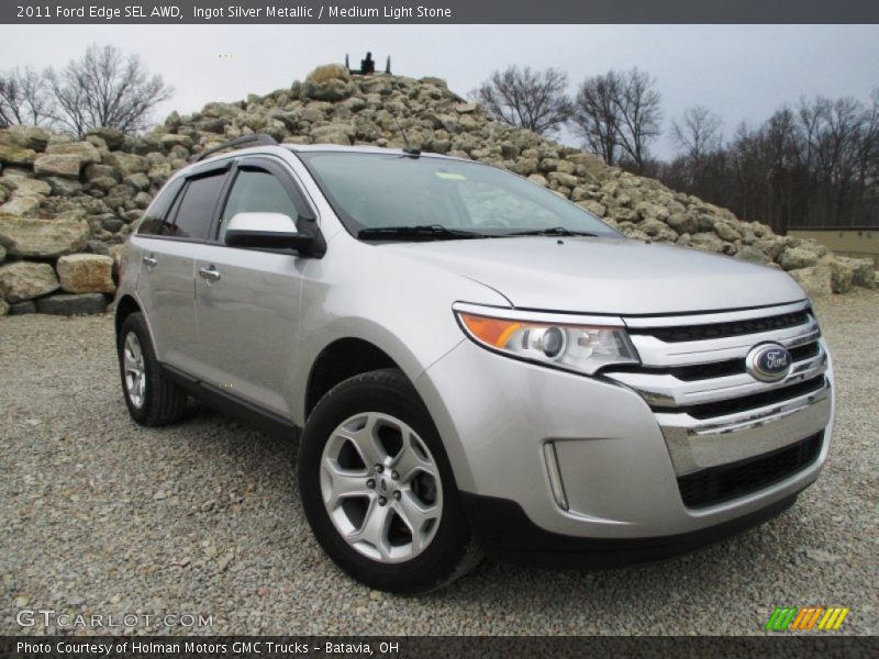 Ingot Silver Metallic / Medium Light Stone 2011 Ford Edge SEL AWD