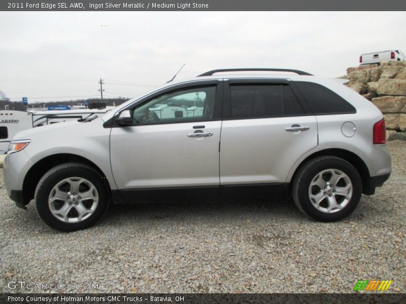 Ingot Silver Metallic / Medium Light Stone 2011 Ford Edge SEL AWD