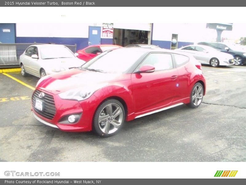 Boston Red / Black 2015 Hyundai Veloster Turbo