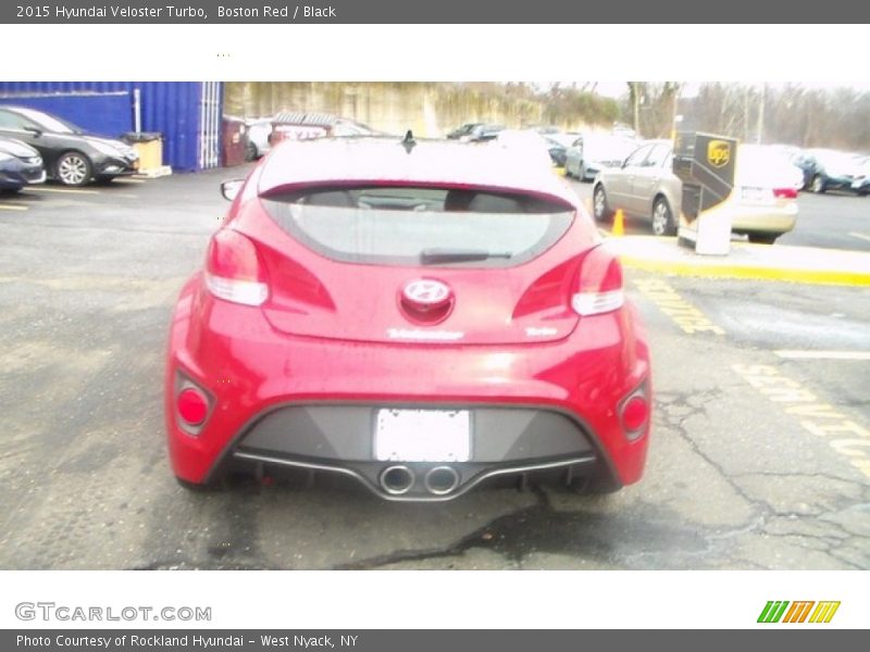 Boston Red / Black 2015 Hyundai Veloster Turbo
