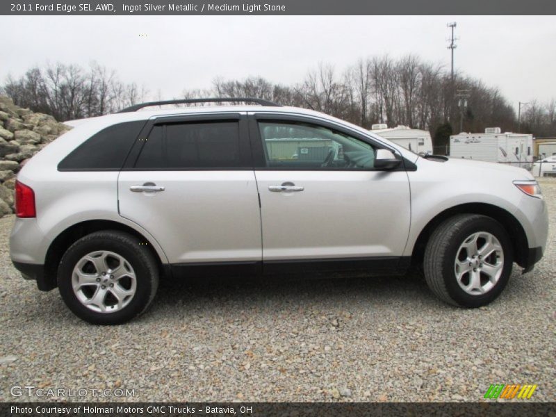 Ingot Silver Metallic / Medium Light Stone 2011 Ford Edge SEL AWD