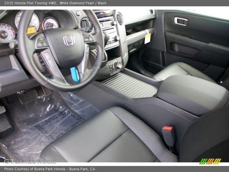 White Diamond Pearl / Black 2015 Honda Pilot Touring 4WD