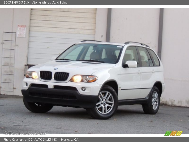 Alpine White / Sand Beige 2005 BMW X5 3.0i