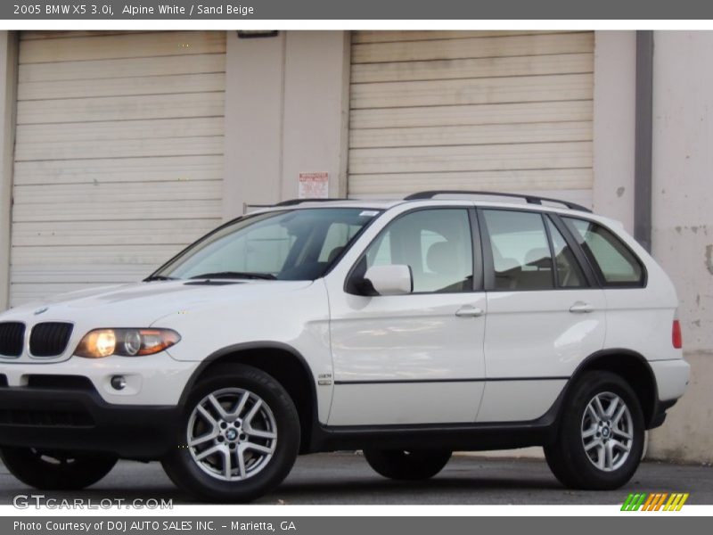 Alpine White / Sand Beige 2005 BMW X5 3.0i