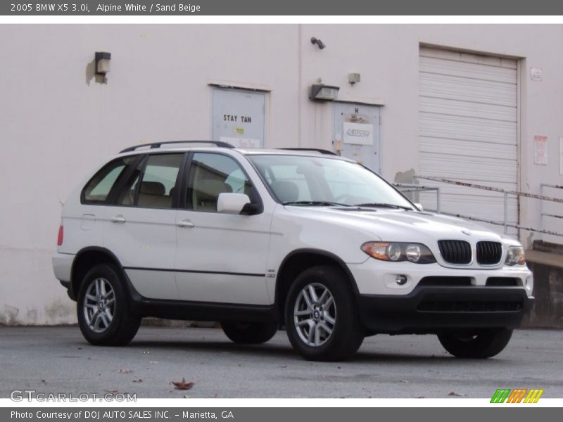 Alpine White / Sand Beige 2005 BMW X5 3.0i