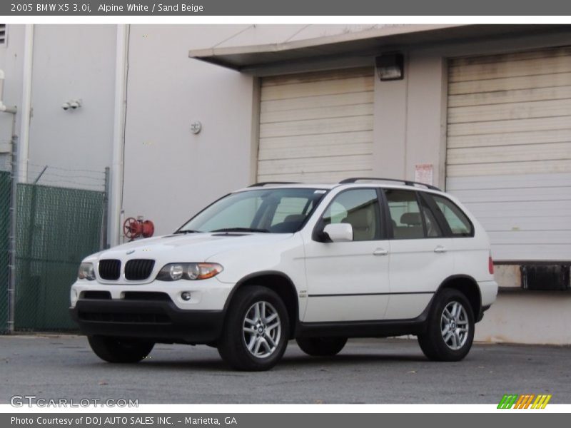 Alpine White / Sand Beige 2005 BMW X5 3.0i