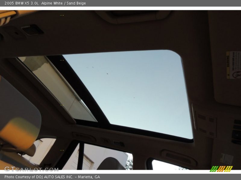 Alpine White / Sand Beige 2005 BMW X5 3.0i