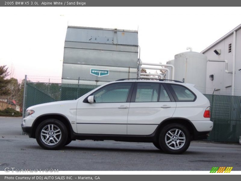 Alpine White / Sand Beige 2005 BMW X5 3.0i