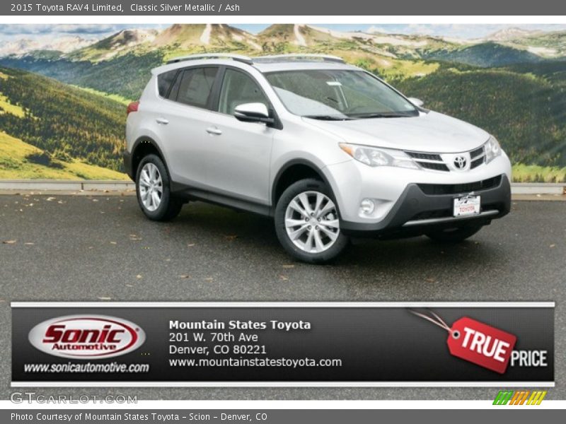 Classic Silver Metallic / Ash 2015 Toyota RAV4 Limited