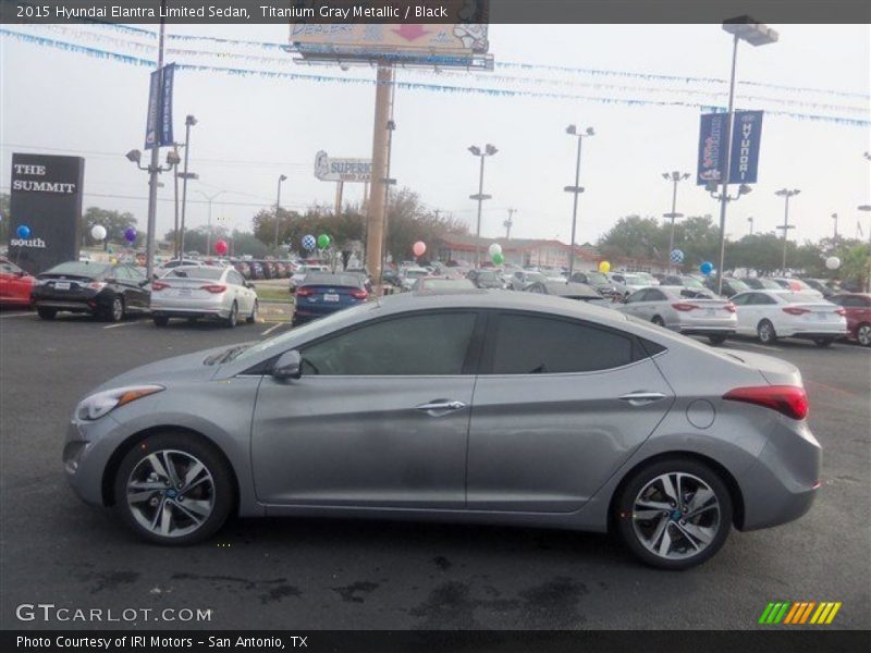 Titanium Gray Metallic / Black 2015 Hyundai Elantra Limited Sedan
