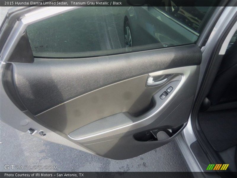 Titanium Gray Metallic / Black 2015 Hyundai Elantra Limited Sedan