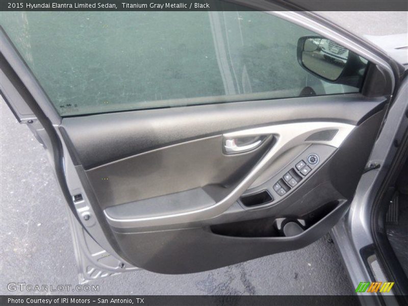 Titanium Gray Metallic / Black 2015 Hyundai Elantra Limited Sedan