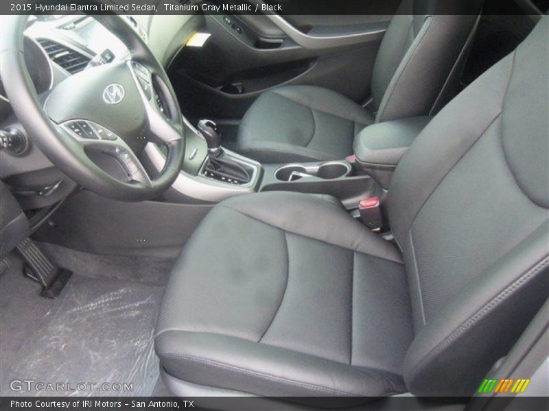 Titanium Gray Metallic / Black 2015 Hyundai Elantra Limited Sedan
