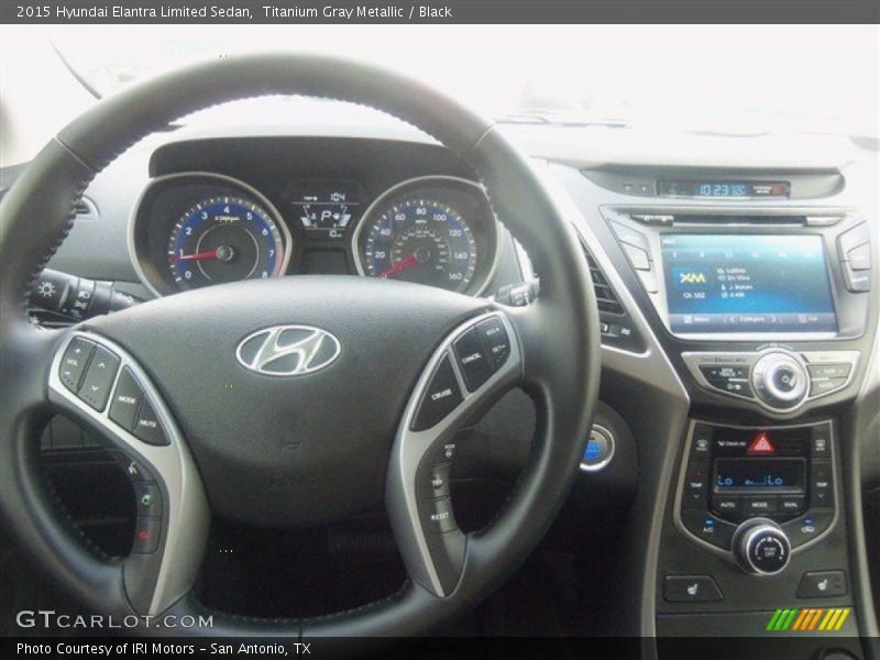 Titanium Gray Metallic / Black 2015 Hyundai Elantra Limited Sedan