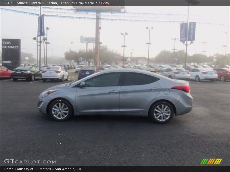 Titanium Gray Metallic / Gray 2015 Hyundai Elantra SE Sedan