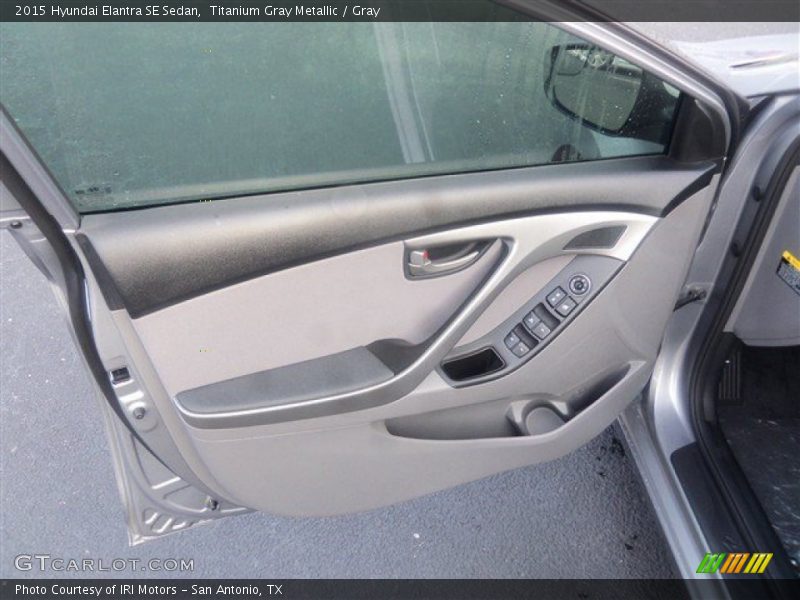 Titanium Gray Metallic / Gray 2015 Hyundai Elantra SE Sedan