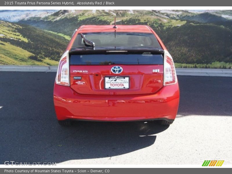 Absolutely Red / Black 2015 Toyota Prius Persona Series Hybrid