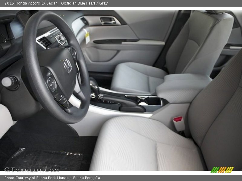  2015 Accord LX Sedan Gray Interior