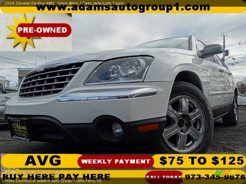 Stone White / Deep Jade/Light Taupe 2004 Chrysler Pacifica AWD
