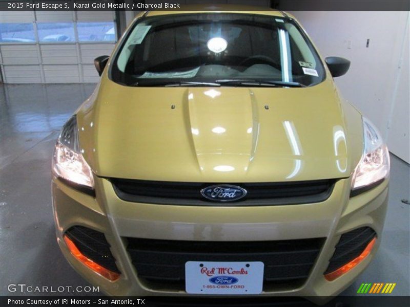 Karat Gold Metallic / Charcoal Black 2015 Ford Escape S