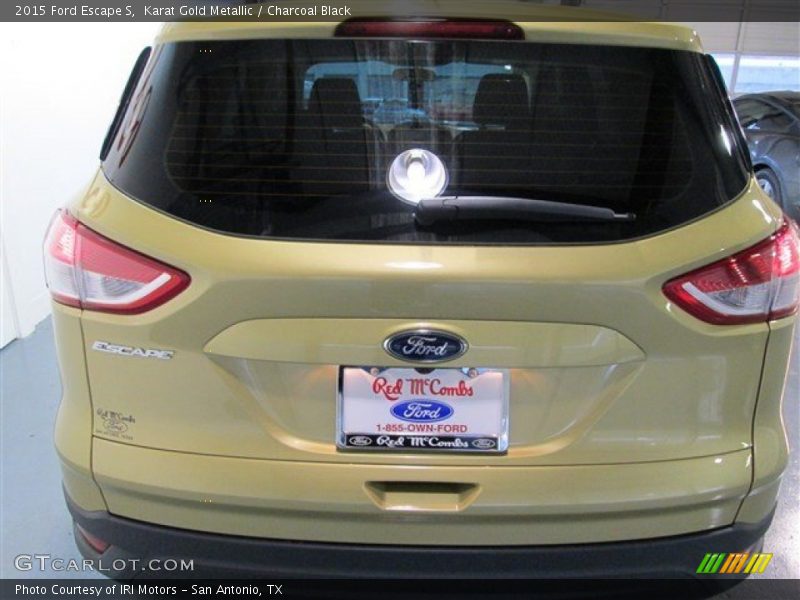 Karat Gold Metallic / Charcoal Black 2015 Ford Escape S