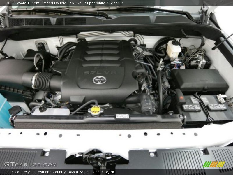 Super White / Graphite 2015 Toyota Tundra Limited Double Cab 4x4