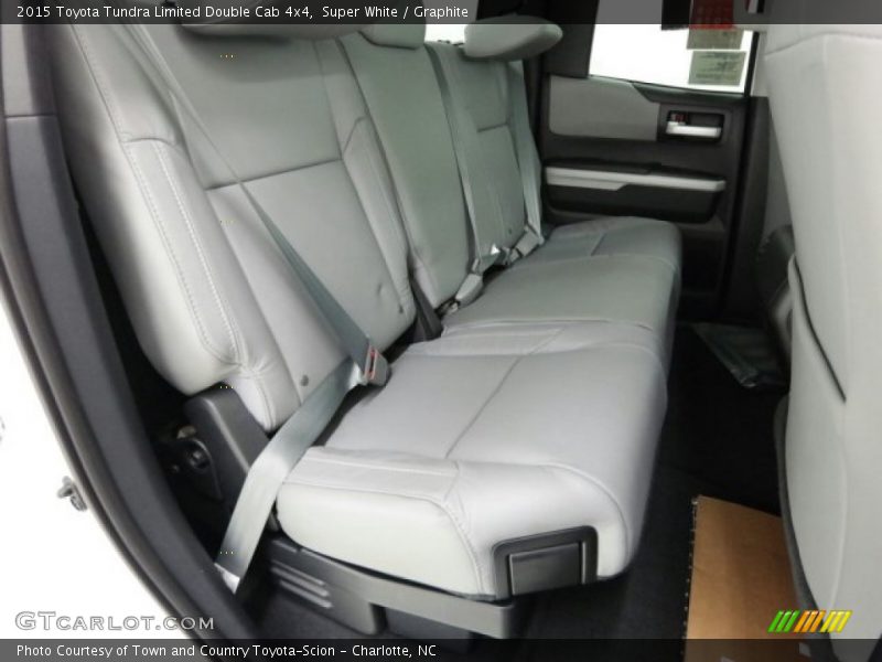 Rear Seat of 2015 Tundra Limited Double Cab 4x4