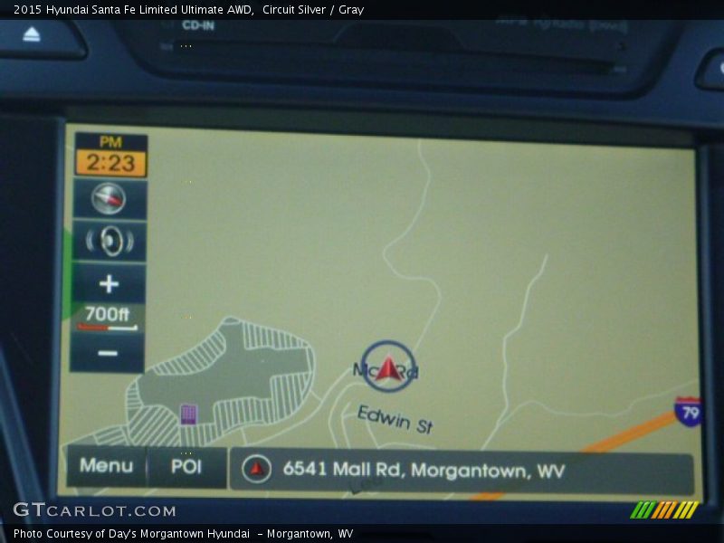 Circuit Silver / Gray 2015 Hyundai Santa Fe Limited Ultimate AWD