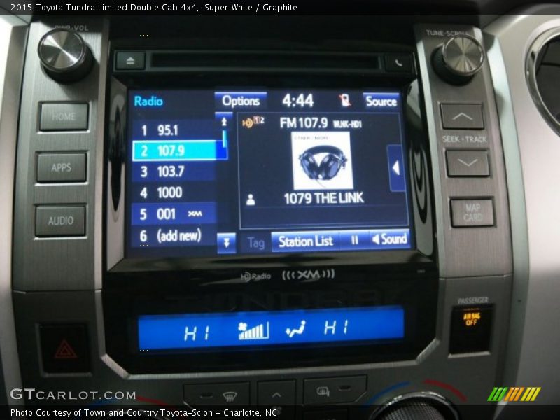 Controls of 2015 Tundra Limited Double Cab 4x4