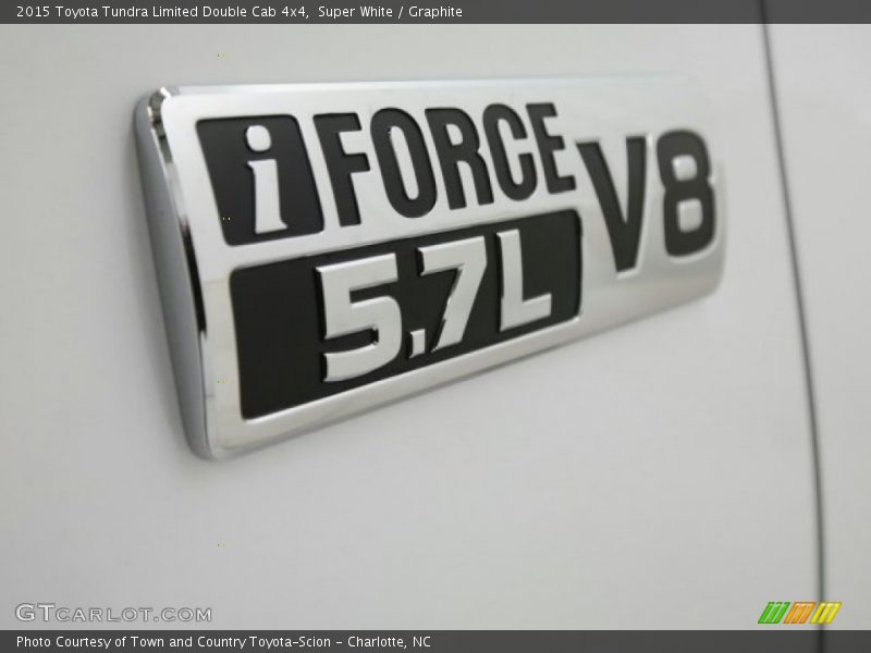 Super White / Graphite 2015 Toyota Tundra Limited Double Cab 4x4