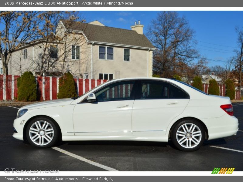 Arctic White / Almond/Mocha 2009 Mercedes-Benz C 300 4Matic Sport