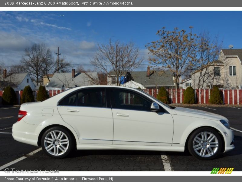 Arctic White / Almond/Mocha 2009 Mercedes-Benz C 300 4Matic Sport
