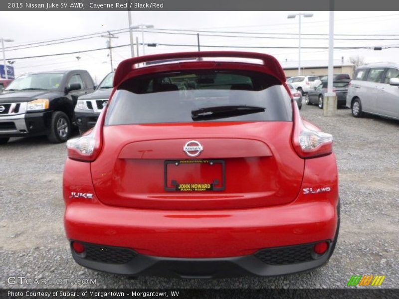 Cayenne Red / Black/Red 2015 Nissan Juke SV AWD
