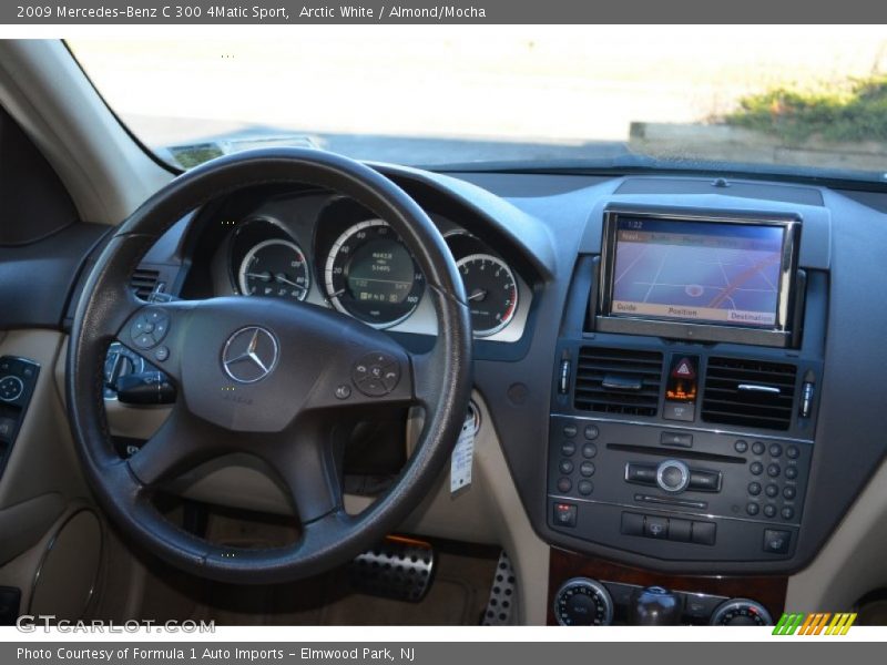 Arctic White / Almond/Mocha 2009 Mercedes-Benz C 300 4Matic Sport