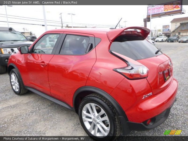 Cayenne Red / Black/Red 2015 Nissan Juke SV AWD