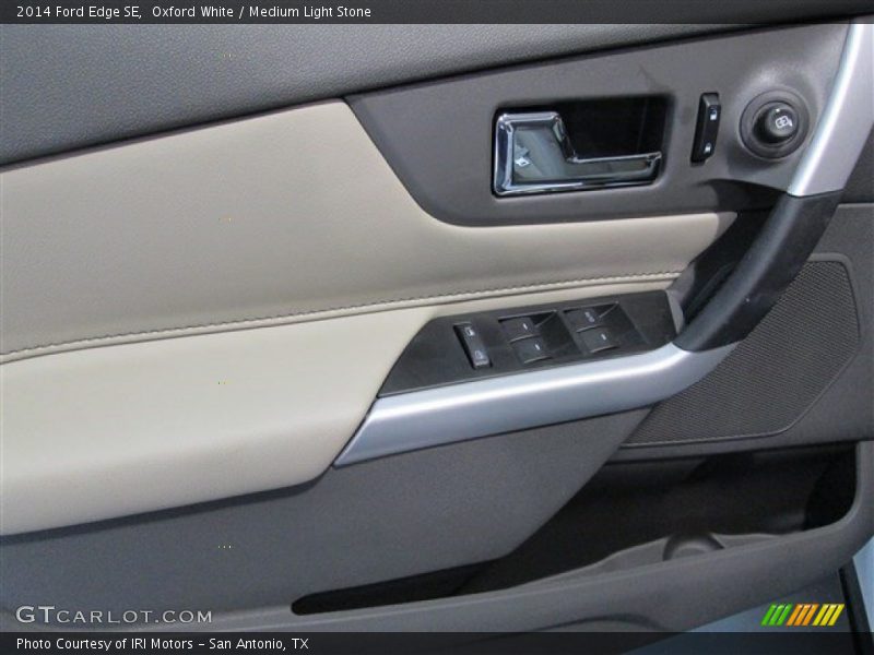 Oxford White / Medium Light Stone 2014 Ford Edge SE