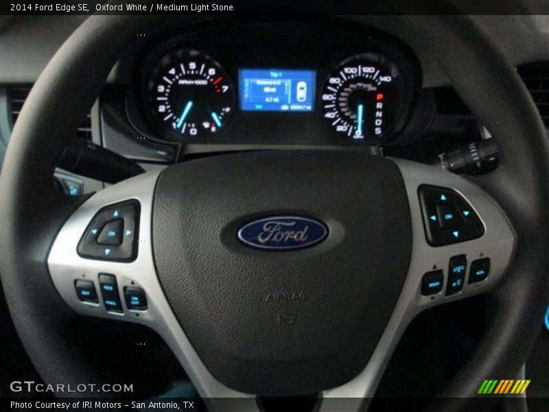 Oxford White / Medium Light Stone 2014 Ford Edge SE